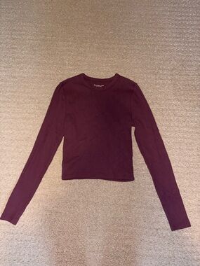 Abercrombie Essentials Cropped Long Sleeve